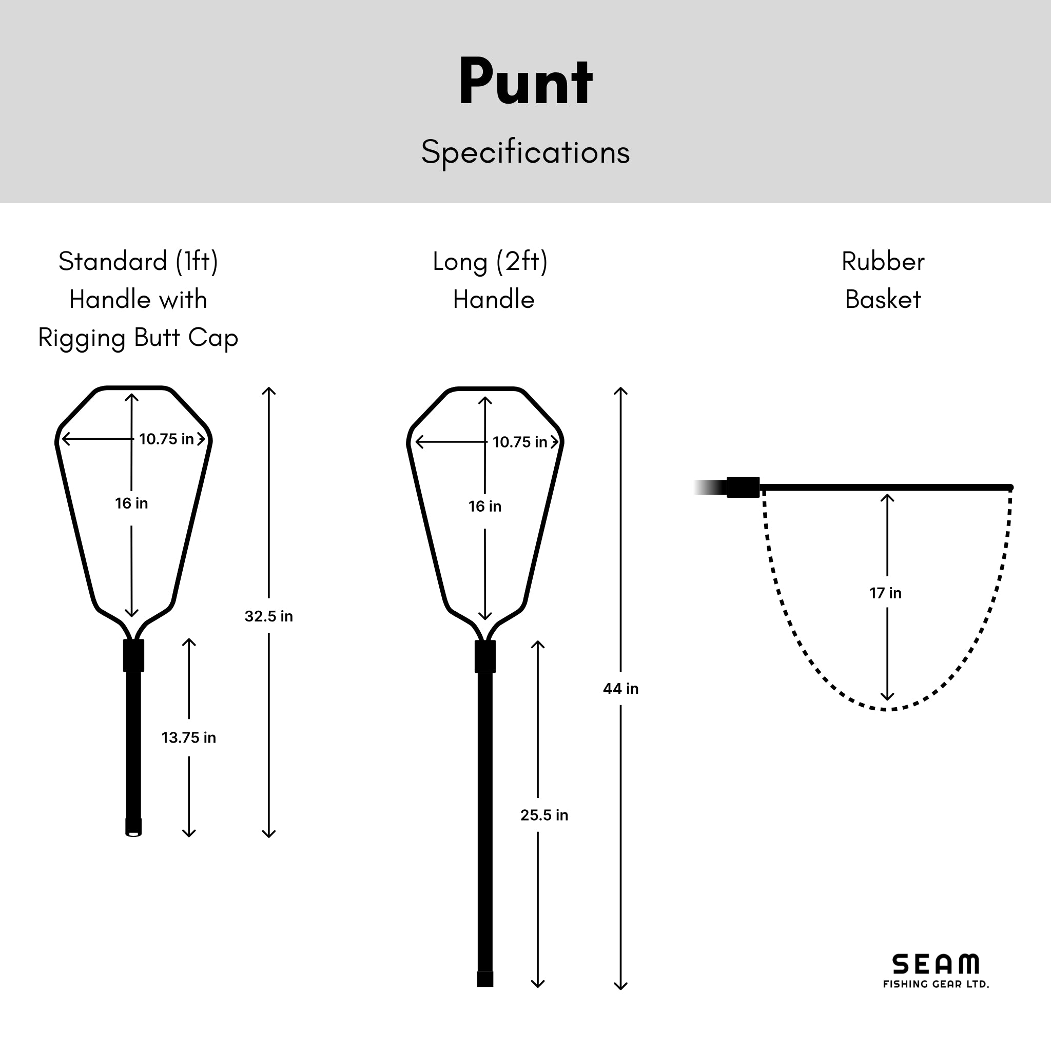 small landing net size and dimensions (global)